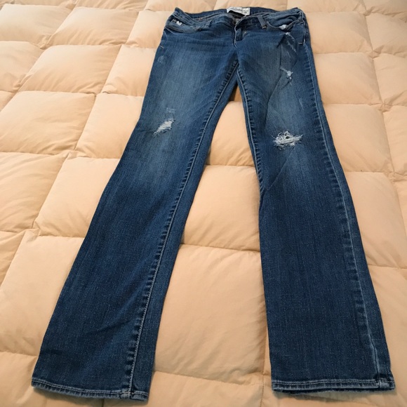 Abercrombie & Fitch Maddy Skinny Distressed jeans Size 16 Slim - Picture 3 of 8